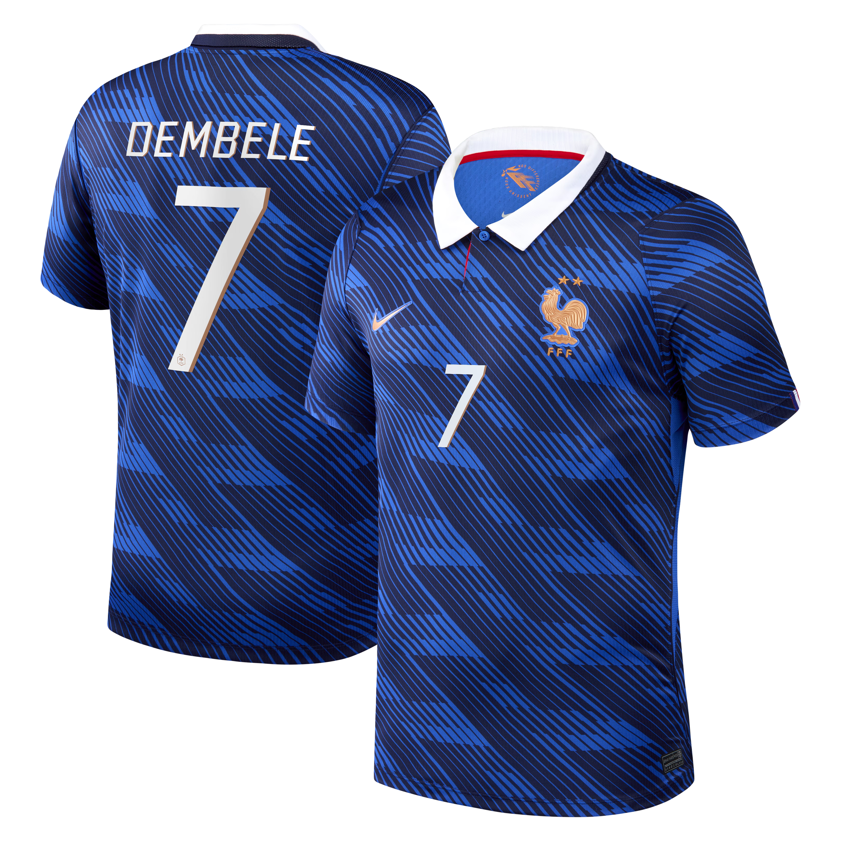 Ousmane Dembélé France National Team Nike 2026 Home Stadium Replica Jersey - Blue