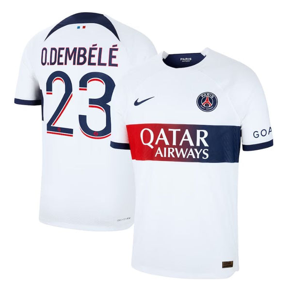 Ousmane Dembélé Paris Saint-Germain 2023/24 Away Player Jersey - White