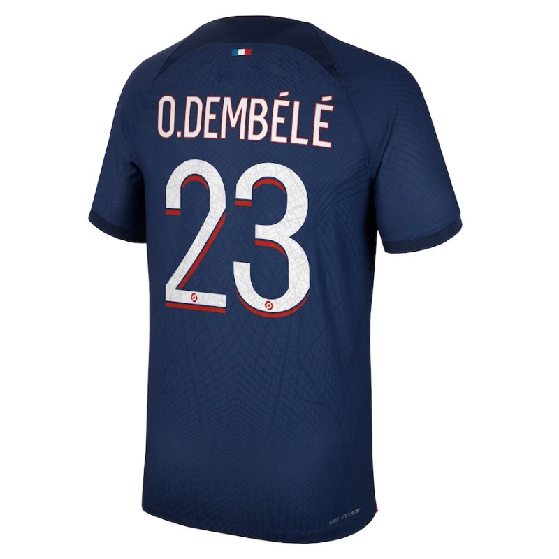Ousmane Dembélé Paris Saint-Germain 2023/24 Home Match Player Jersey - Navy - Jersey Teams World