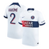 Paris Saint-Germain Away Shirt 2023-24 with Hakimi 2 printing Jersey - White - Jersey Teams World