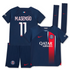Paris Saint-Germain Home Stadium Kit 2023-24 - Little Kids with M.Asensio 11 printing - Jersey Teams World