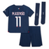 Paris Saint-Germain Home Stadium Kit 2023-24 - Little Kids with M.Asensio 11 printing - Jersey Teams World