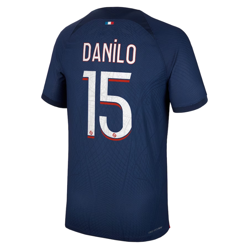 Paris Saint-Germain Team Home Shirt 2023-24 with Danilo 15 printing Jersey - Blue - Jersey Teams World