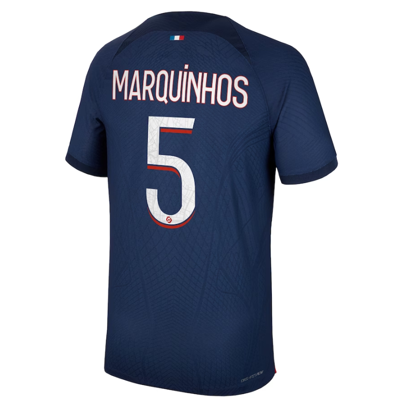 Paris Saint-Germain Team Home Shirt 2023-24 with Jersey Marquinhos 5 printing - Blue - Jersey Teams World