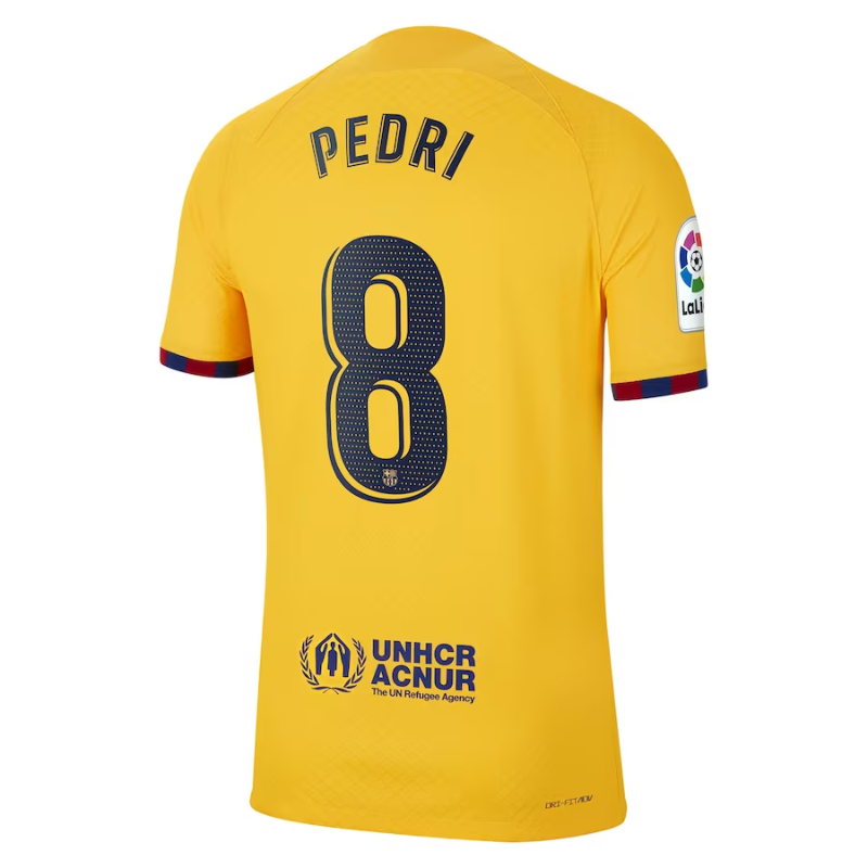 Pedri Barcelona Shirt 2022/23 Fourth Player Jersey - Yellow - Jersey Teams World