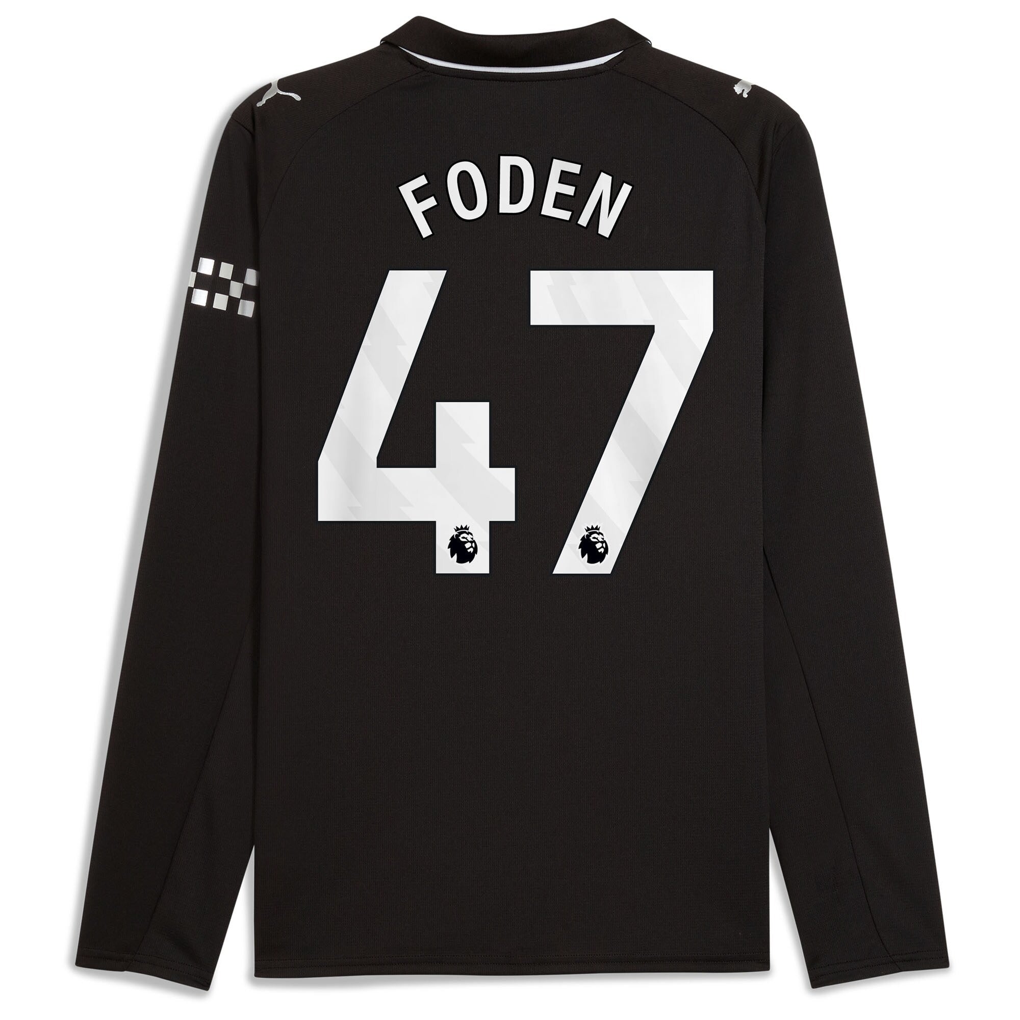 Phil Foden Manchester City Puma Away 2025/26 Long Sleeve Player Jersey - Black
