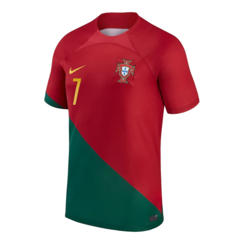 Portugal National Team Home Shirt 2022/23 with Cristiano Ronaldo 7 printing Jersey - Red - Jersey Teams World