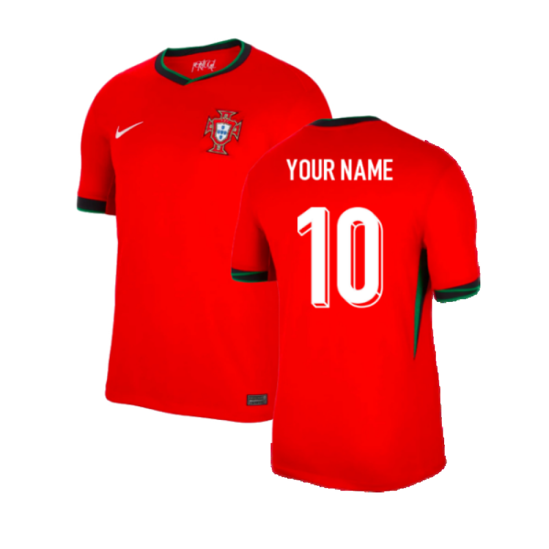 Portugal Nike Home 2024-2025 Custom Jersey - Red