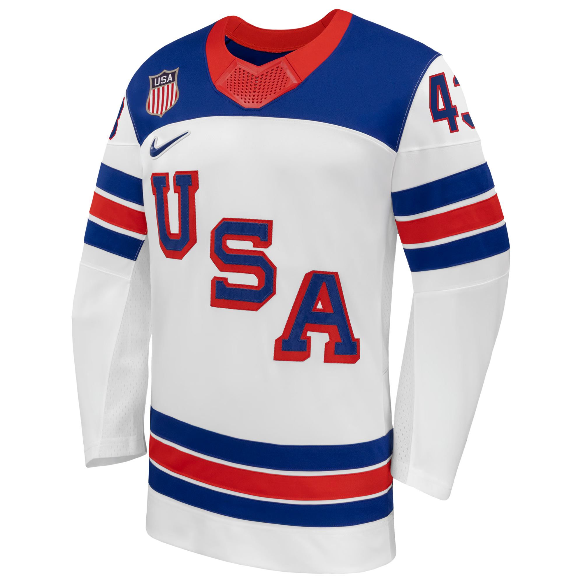 Quinn Hughes #43 USA Hockey 2026 Away Jersey - Nike White - Jersey Teams World