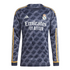 Real Madrid Adidas 2023/24 Away Long Sleeve Custom Jersey - Navy