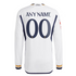 Real Madrid Home Adidas 2023/24 Long Sleeve Customized Jersey - White