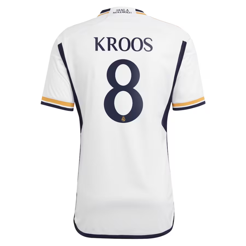 Real Madrid Home Shirt 2023-24 with Kroos 8 printing - White - Jersey Teams World
