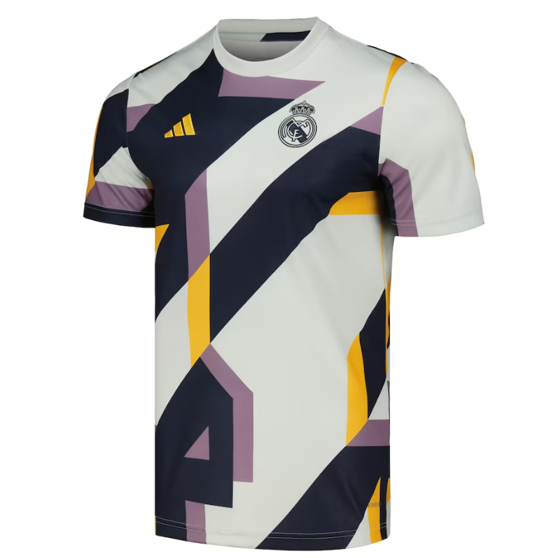 Real Madrid Adidas 2023 Pre-Match Top - Silver