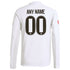 Real Madrid adidas 2025/26 Home Long Sleeve Custom Jersey - White