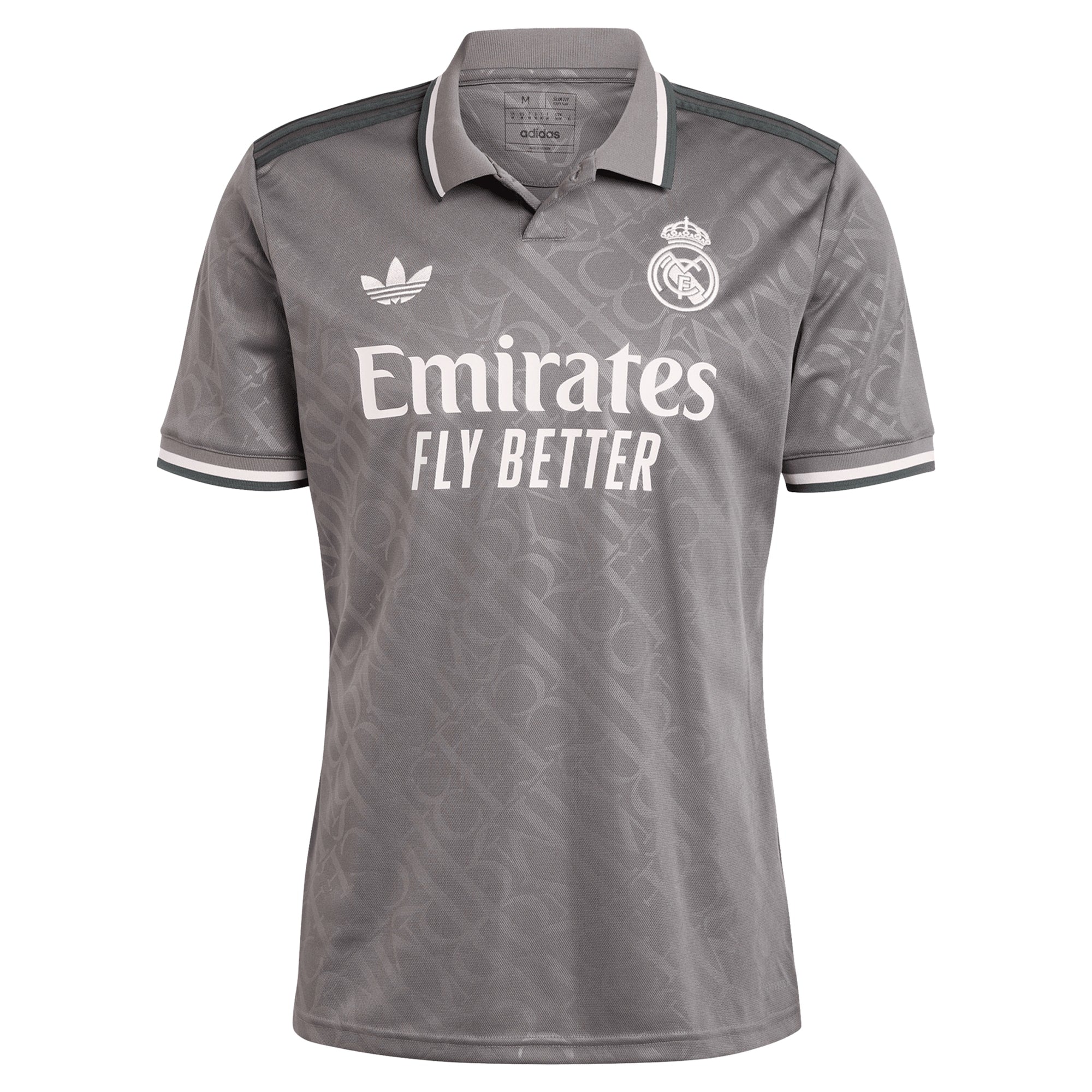 Real Madrid adidas 2024/25 Third Custom Jersey - Charcoal