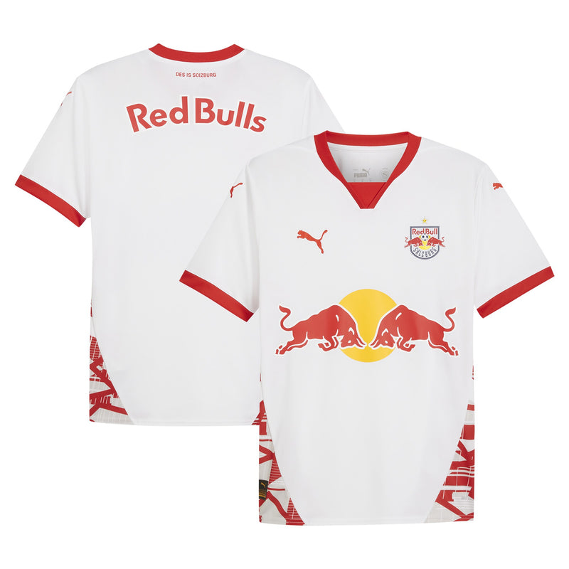 Red Bull Salzburg Puma 2024/25 Home Custom Jersey - White