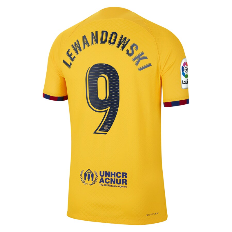 Robert Lewandowski Barcelona Shirt 2023/24 Fourth Player Jersey - Yellow
