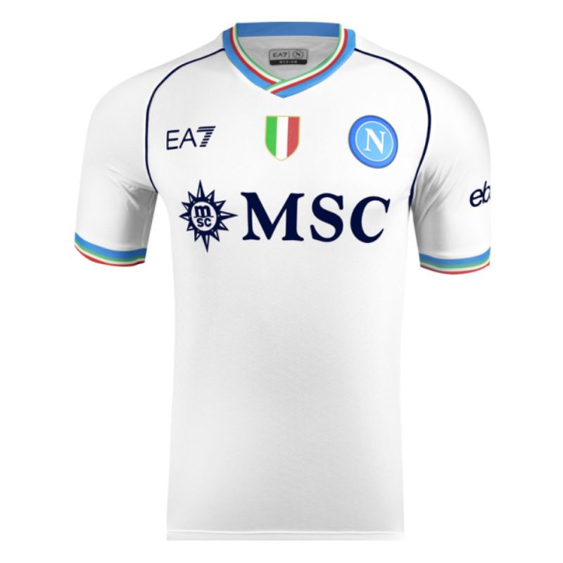 SSC Napoli Away Shirt 2023/2024 Custom Jersey - White