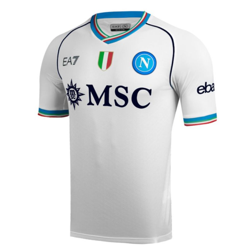 SSC Napoli Away Shirt 2023/2024 Custom Jersey - White