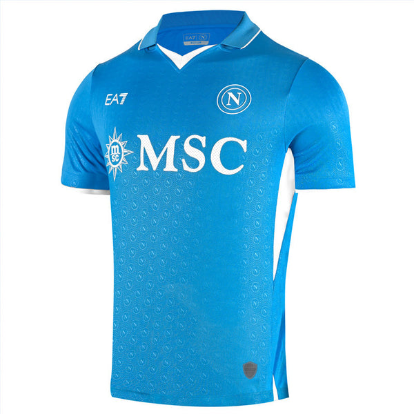 SSC Napoli Home Match Shirt 2024/2025 EA7 Custom Jersey - Blue