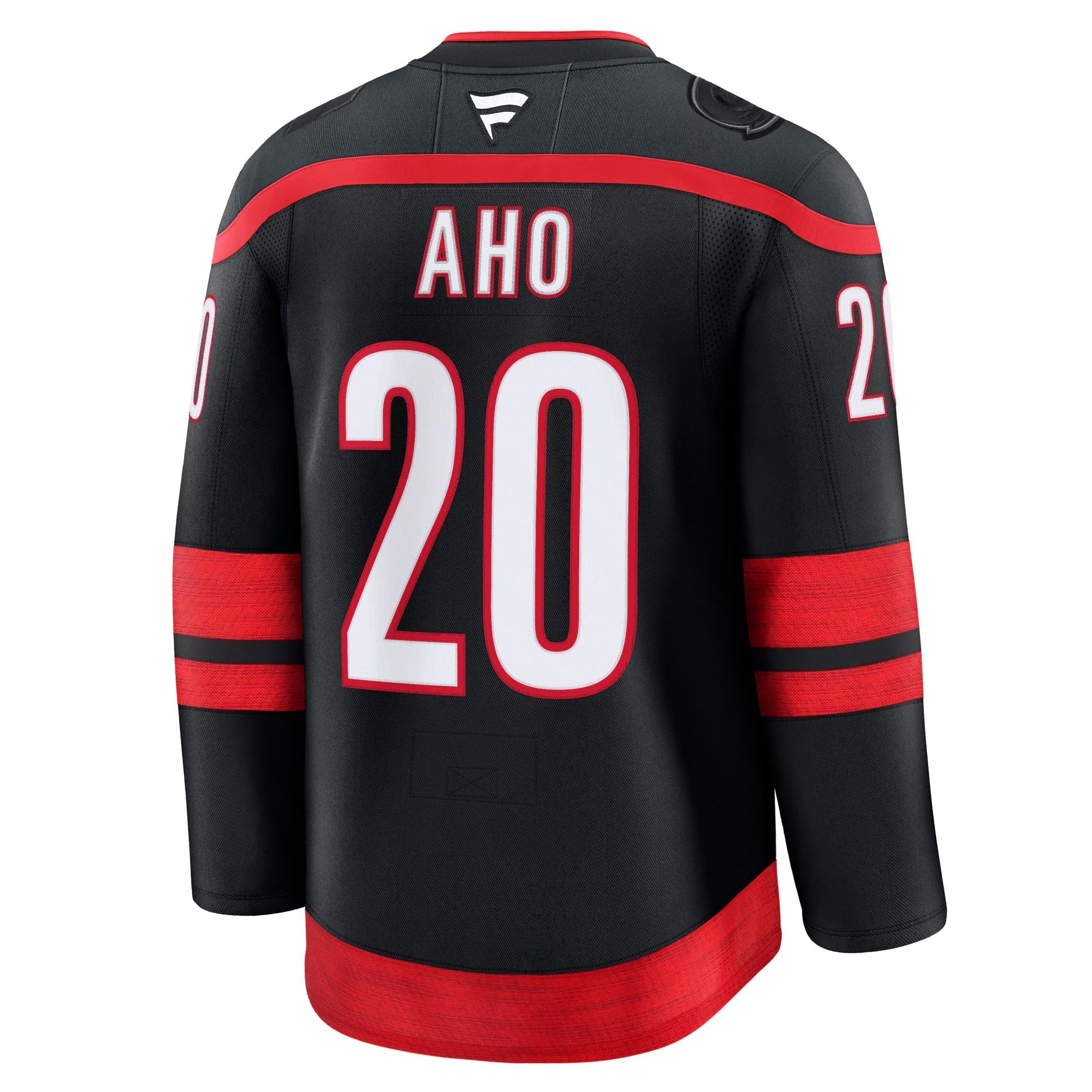Sebastian Aho Carolina Hurricanes Fanatics Premium Home Jersey – Black "Warning Flag" Edition - Jersey Teams World