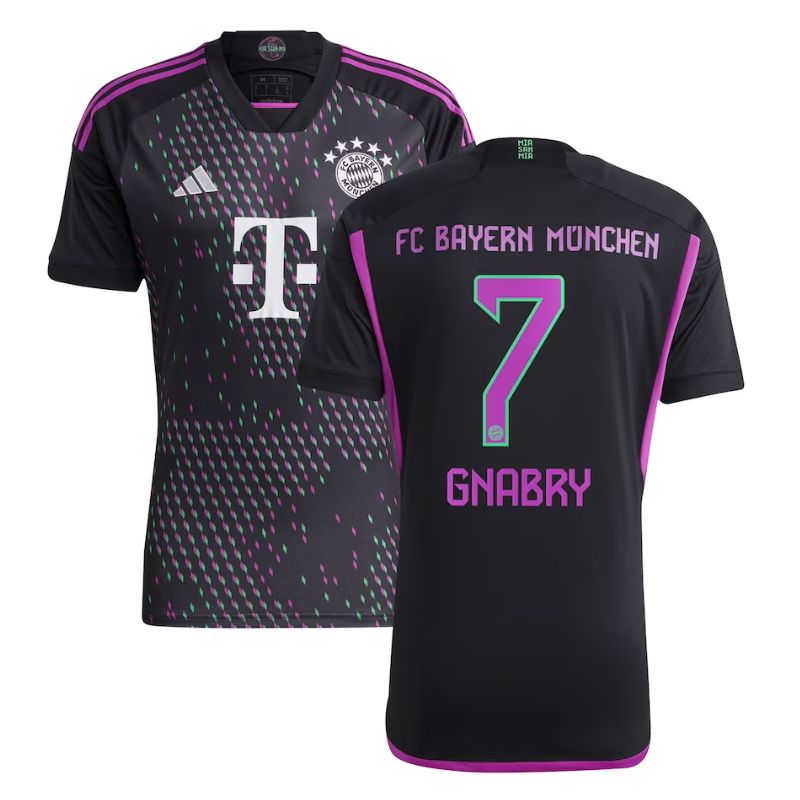 Serge Gnabry Bayern Munich 2023/24 Away Player Jersey - Black - Jersey Teams World