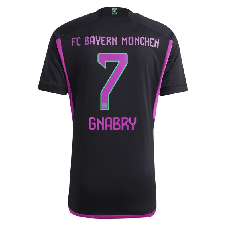 Serge Gnabry Bayern Munich 2023/24 Away Player Jersey - Black - Jersey Teams World