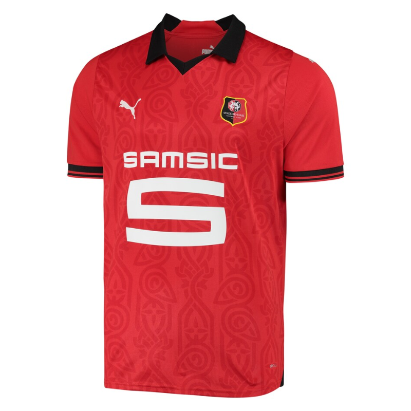 Stade Rennais FC Home Shirt 2023-24 Custom Jersey - Red - Jersey Teams World