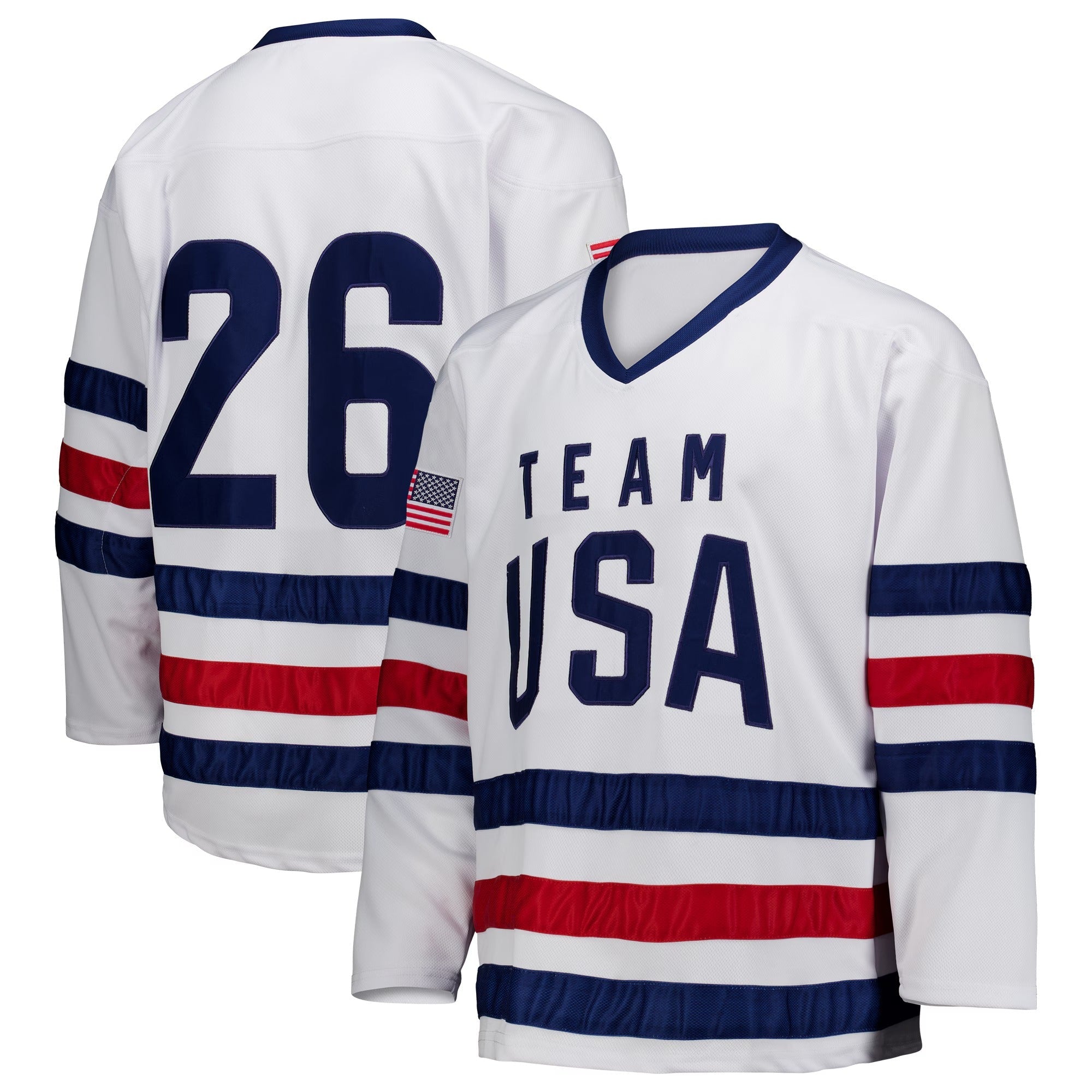 Team USA Unisex Elite Ice Hockey Jersey – Limited Edition – White/Navy/Red