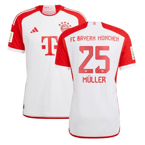 Thomas Müller Bayern Munich 2023/24 Home Jersey - White