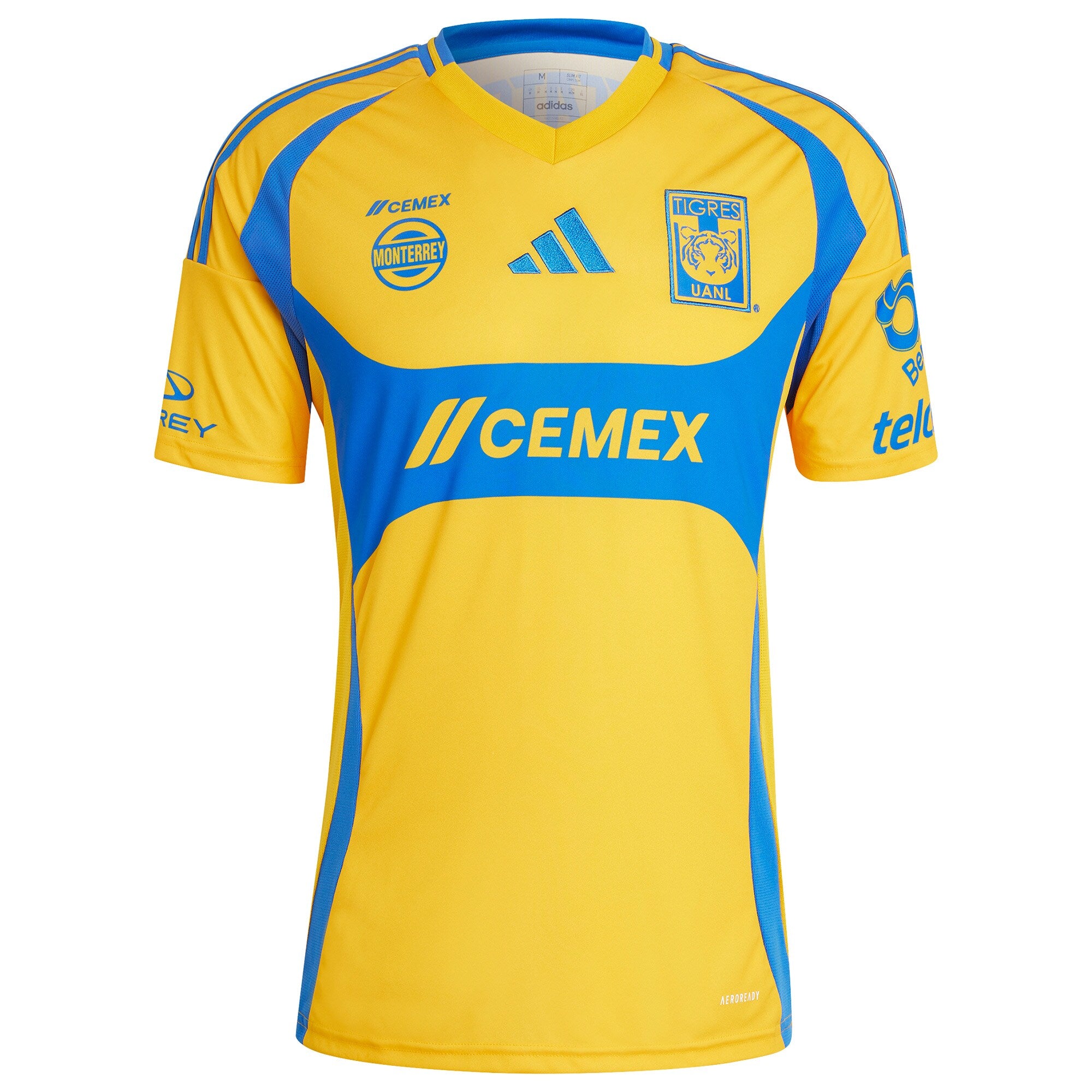 Tigres UANL adidas 2024/25 Home Custom Jersey - Gold