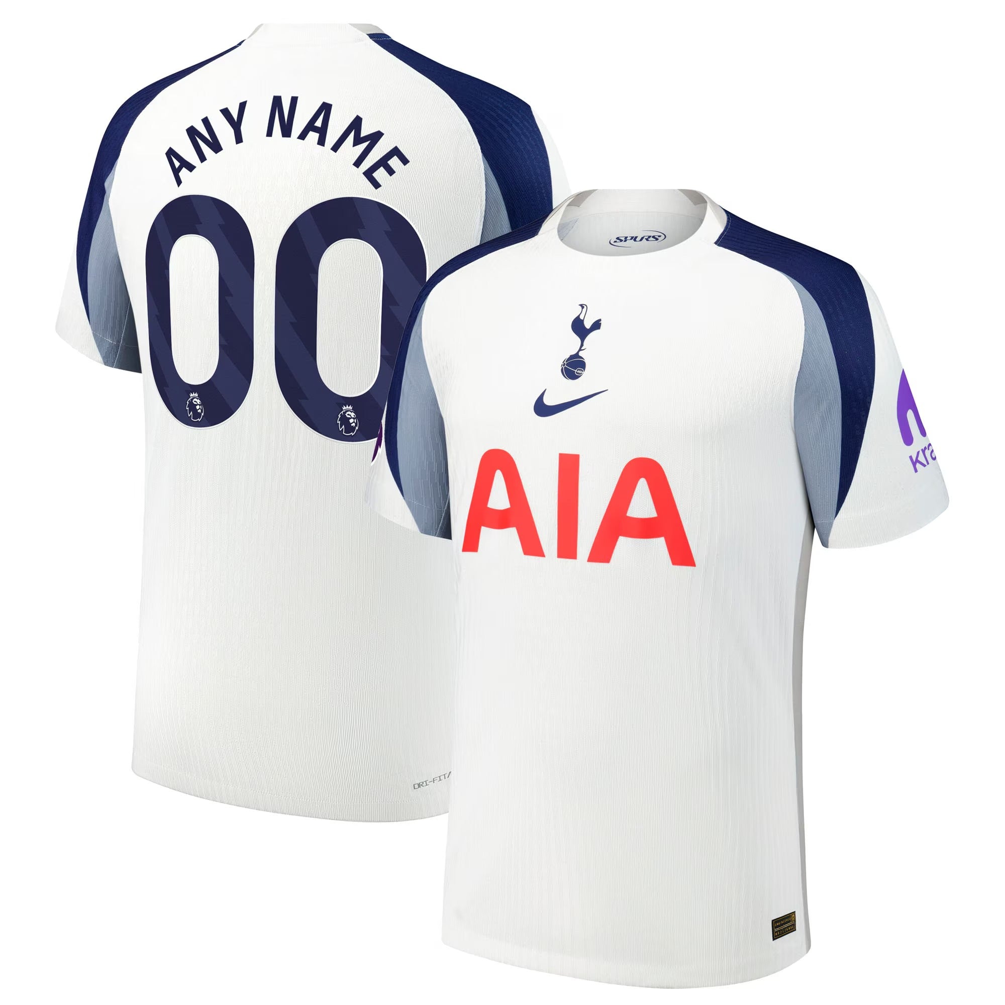 Tottenham Hotspur Nike 2025/26 Home Custom Jersey - White - Jersey Teams World