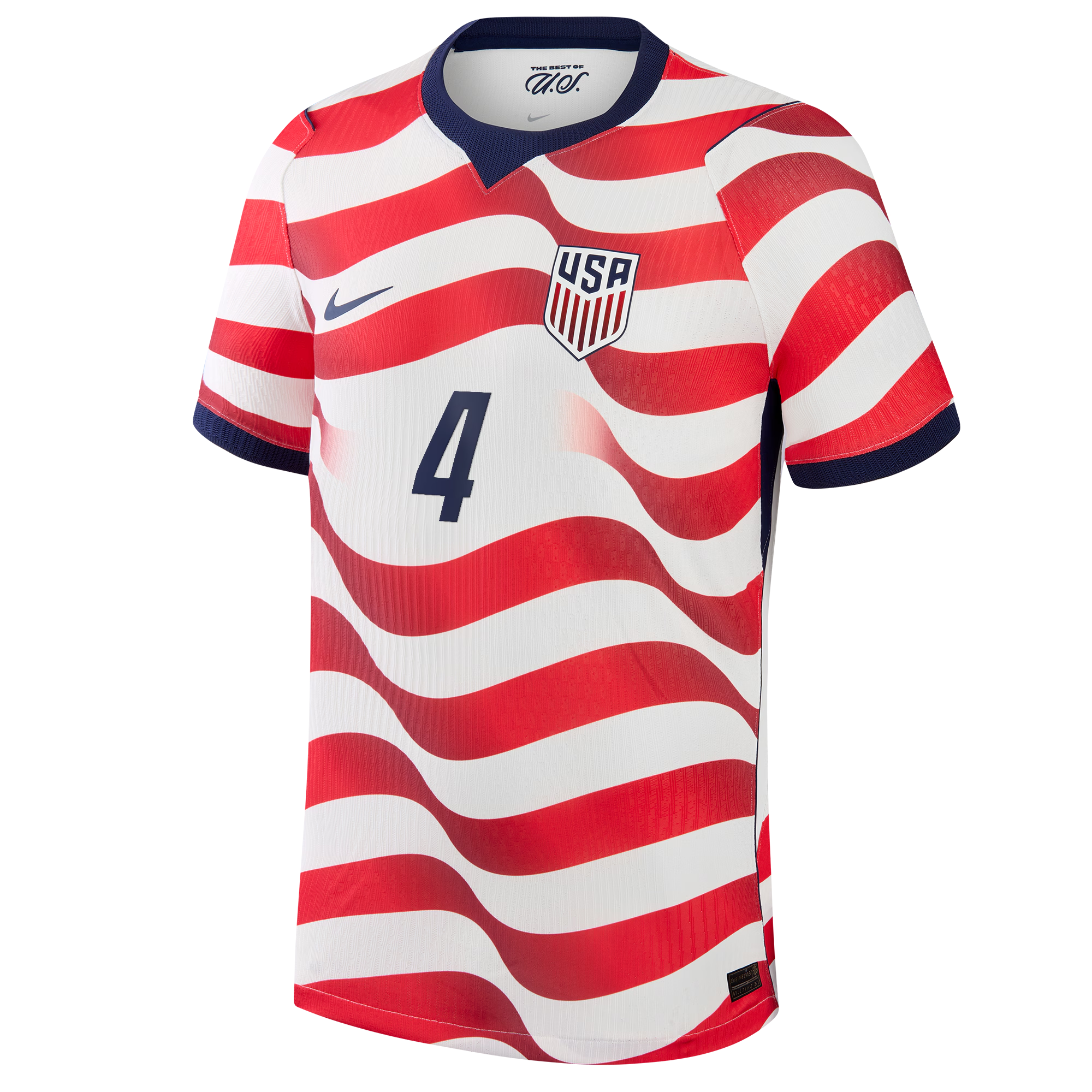 Tyler Adams USMNT 2026 Home Match Jersey White | Nike USA Soccer Jersey - Jersey Teams World