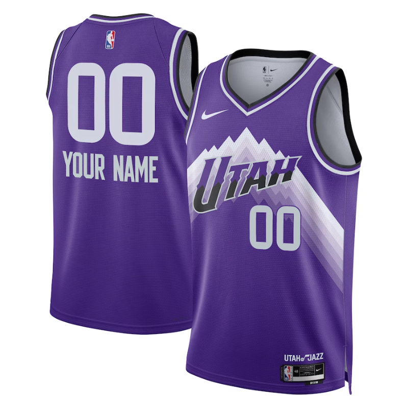 Utah Jazz Unisex2023/24 Custom Swingman Jersey - Purple - City Edition