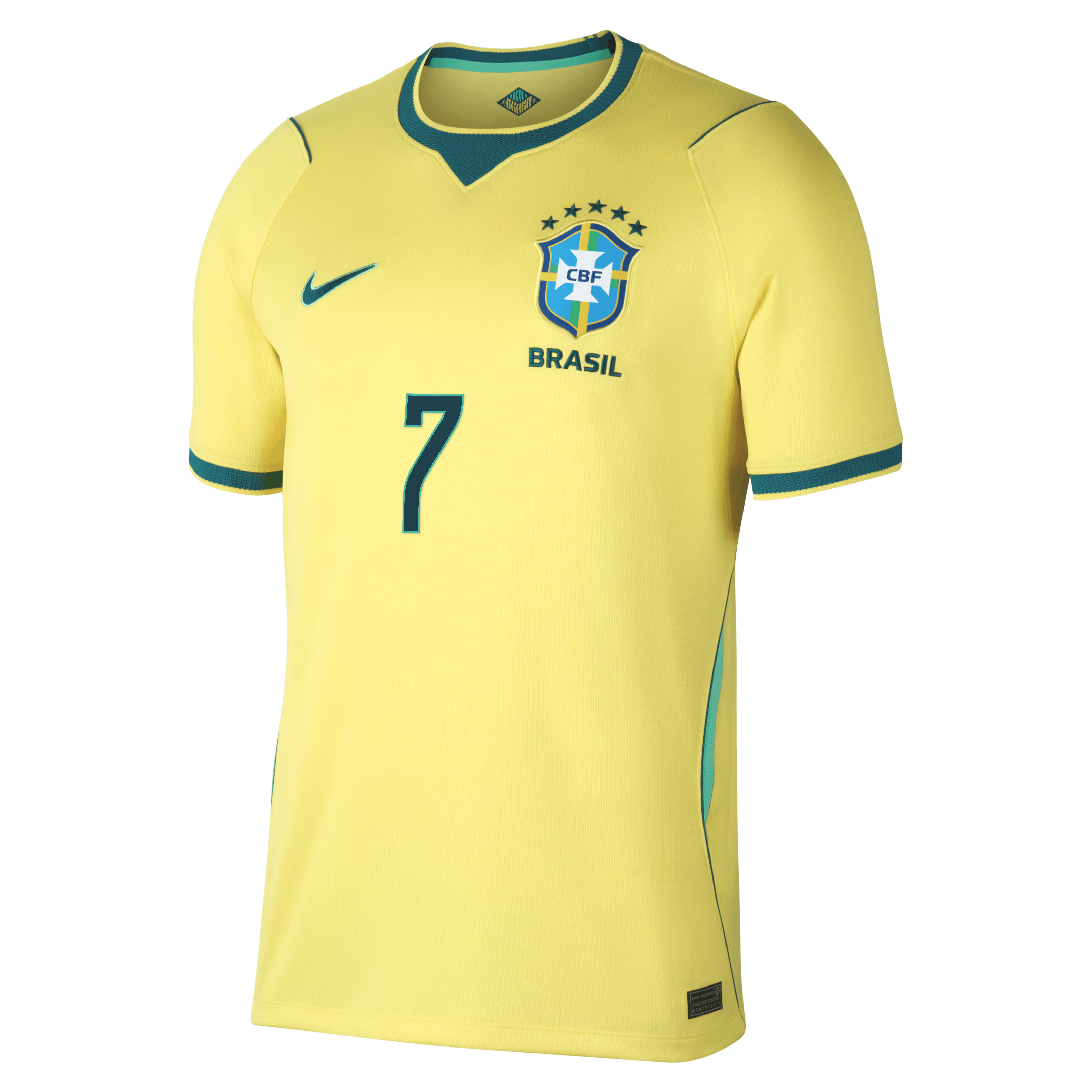 Vini Jr. Brazil National Team Nike 2026 Home Stadium Jersey - Yellow