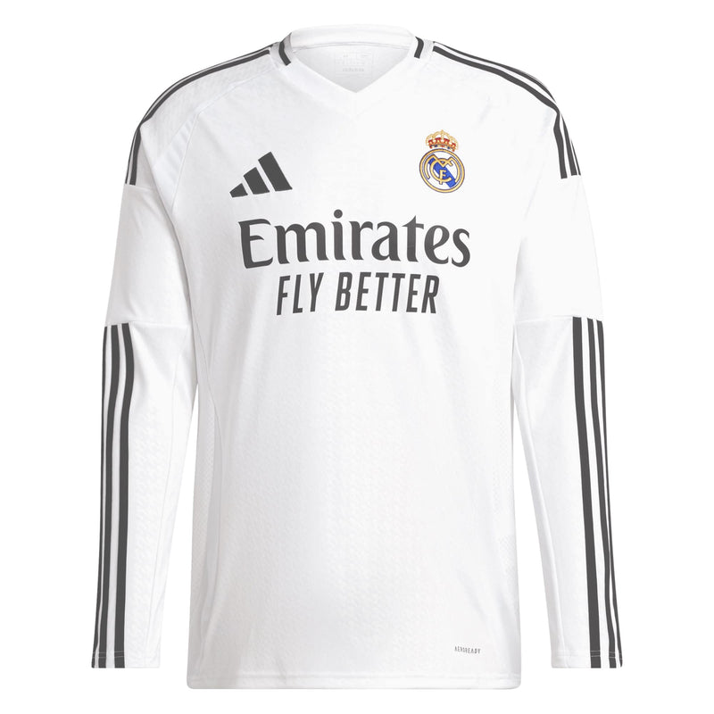 Vini Jr. Real Madrid adidas 2024/25 Home Long Sleeve Player Jersey - White