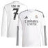 Vini Jr. Real Madrid adidas 2024/25 Home Long Sleeve Player Jersey - White