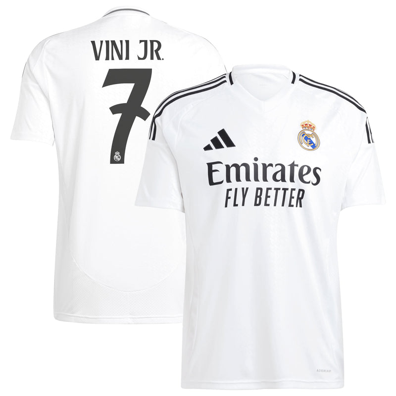 Vini Jr. Real Madrid adidas 2024/25 Home Player Jersey - White