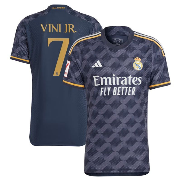Vinicius Junior Real Madrid Adidas 2023/24 Away Player Jersey - Navy