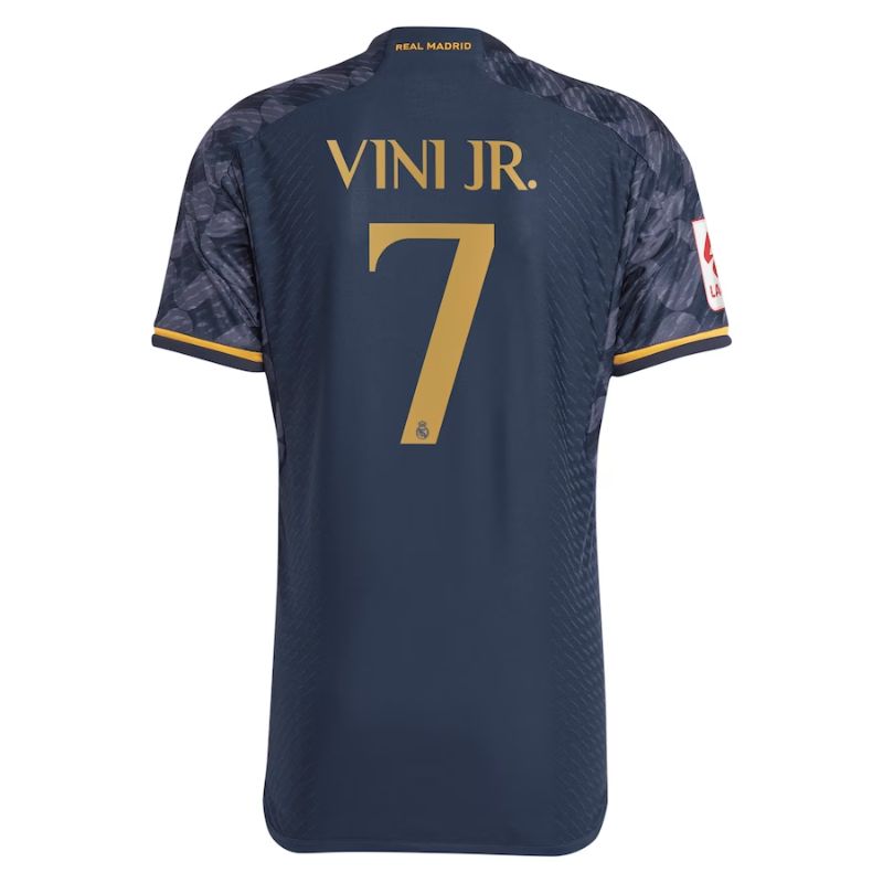 Vinicius Junior Real Madrid Adidas 2023/24 Away Player Jersey - Navy