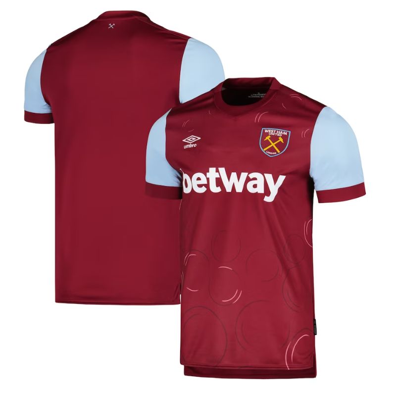 West Ham United 2023/24 Home Custom Jersey - Claret - Jersey Teams World