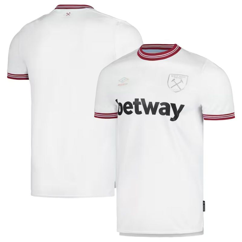 West Ham United Shirt 2023/24 Away Custom Jersey - White - Jersey Teams World