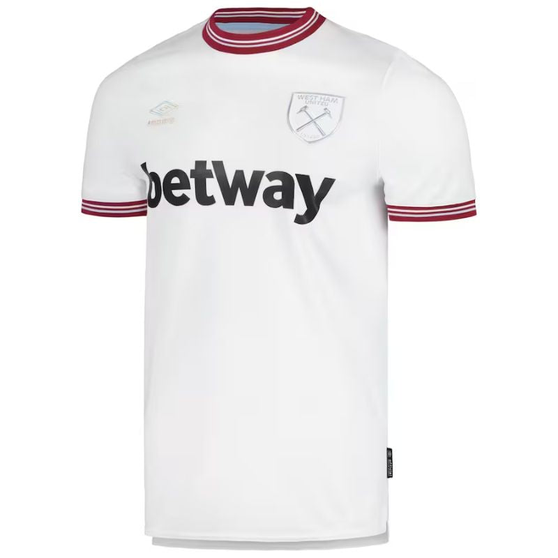 West Ham United Shirt 2023/24 Away Custom Jersey - White - Jersey Teams World