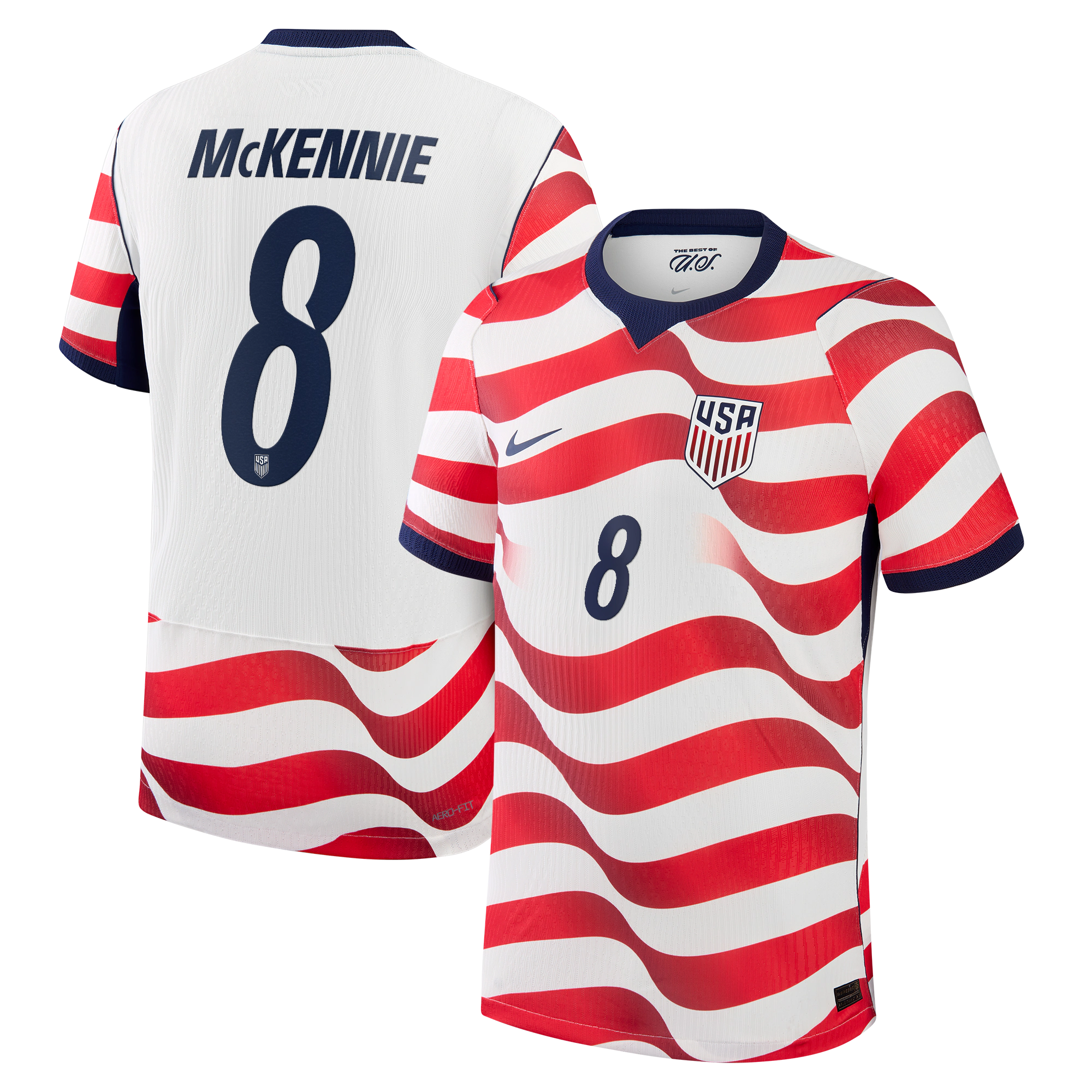 Weston McKennie USMNT 2026 Home Match Jersey White | Nike USA Soccer Jersey