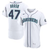 Matt Brash Seattle Mariners Nike Home 50th Season Authentic Jersey - White