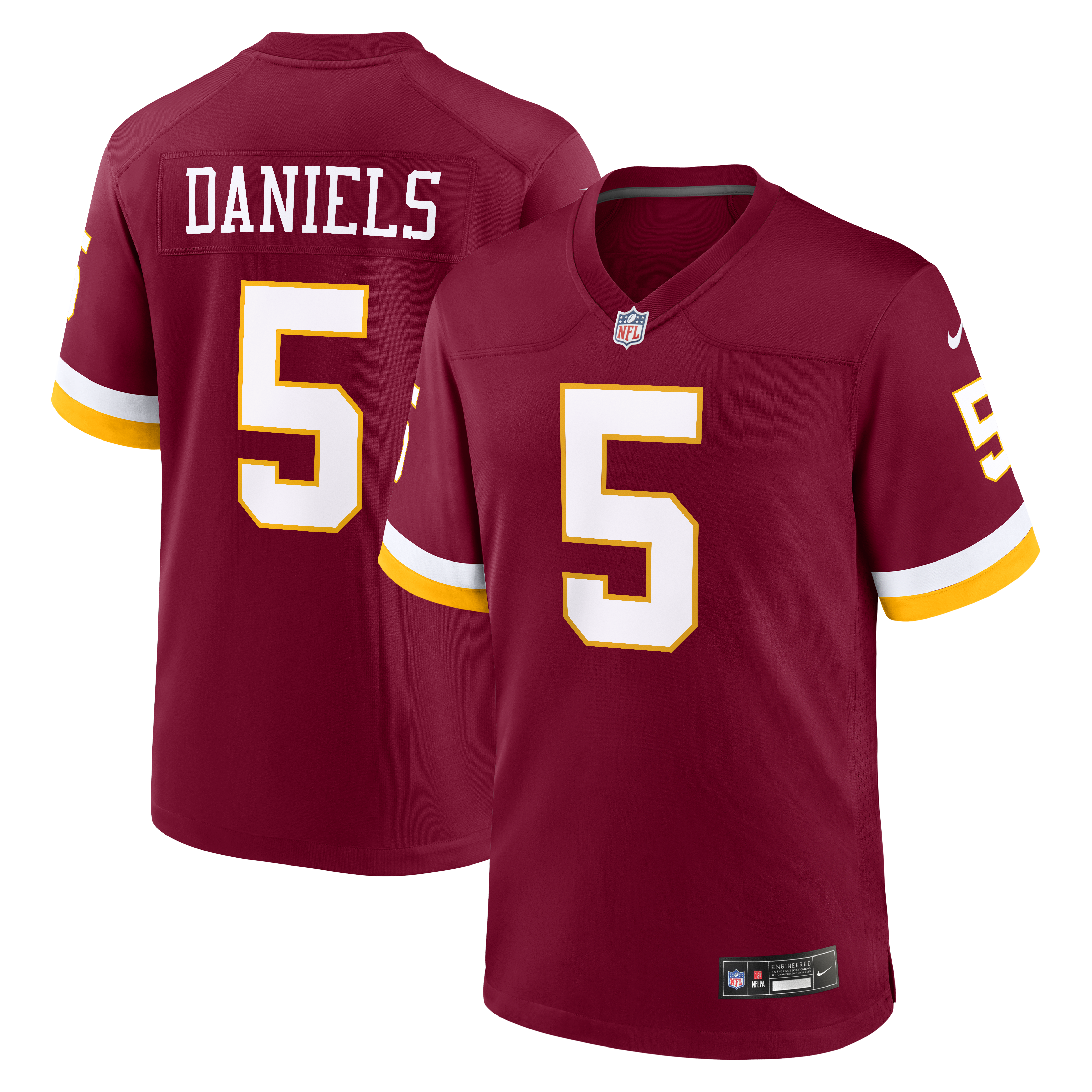 Nike Washington Commanders Jayden Daniels Alternate Game Jersey Black
