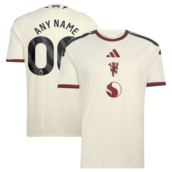 Manchester United adidas 2026/27 Third Replica Custom Jersey - Cream