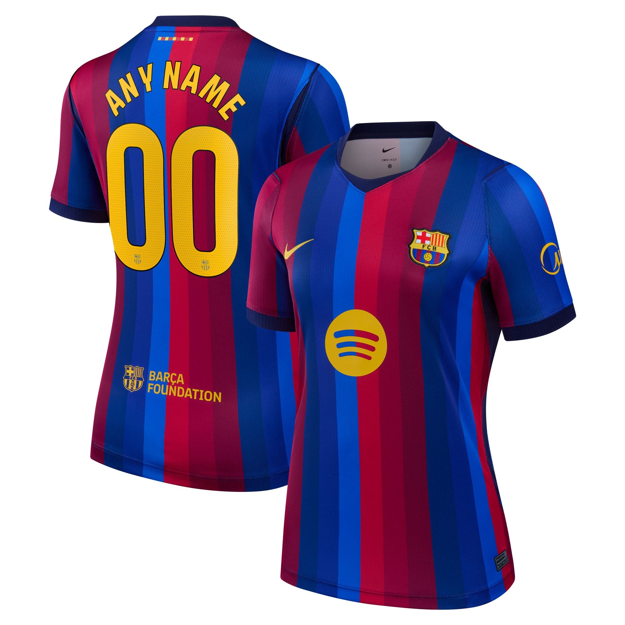 Barcelona Nike Women's 2026/27 Away Stadium Replica Custom Jersey - Purple