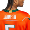 Andre Johnson Miami Hurricanes adidas Home It's Back Premier Jersey - Orange