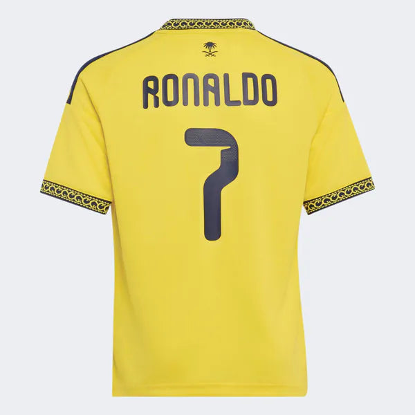 Cristiano Ronaldo Al-Nassr FC adidas Youth 2026/27 Home Replica Jersey - Yellow